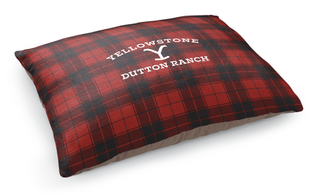 Yellowstone Dutton Ranch Plaid Pet Bed - Paramount Shop