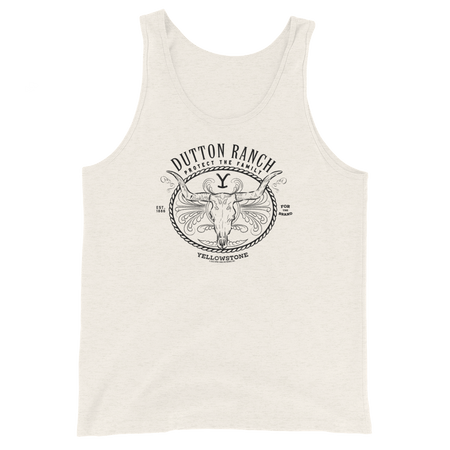 Yellowstone Dutton Ranch Protect the Family Neutral Adult Tank Top - Paramount Shop