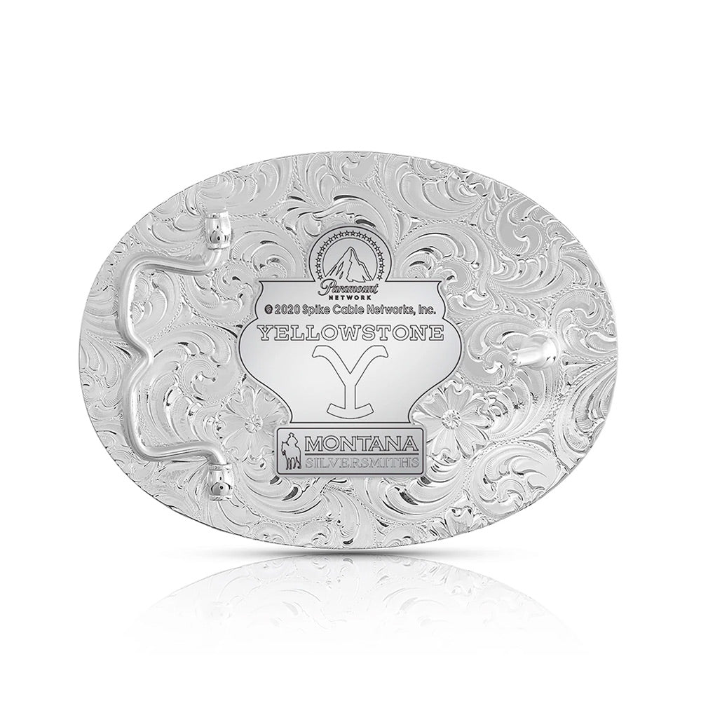 Yellowstone Dutton Ranch Silver Belt Buckle - Paramount Shop