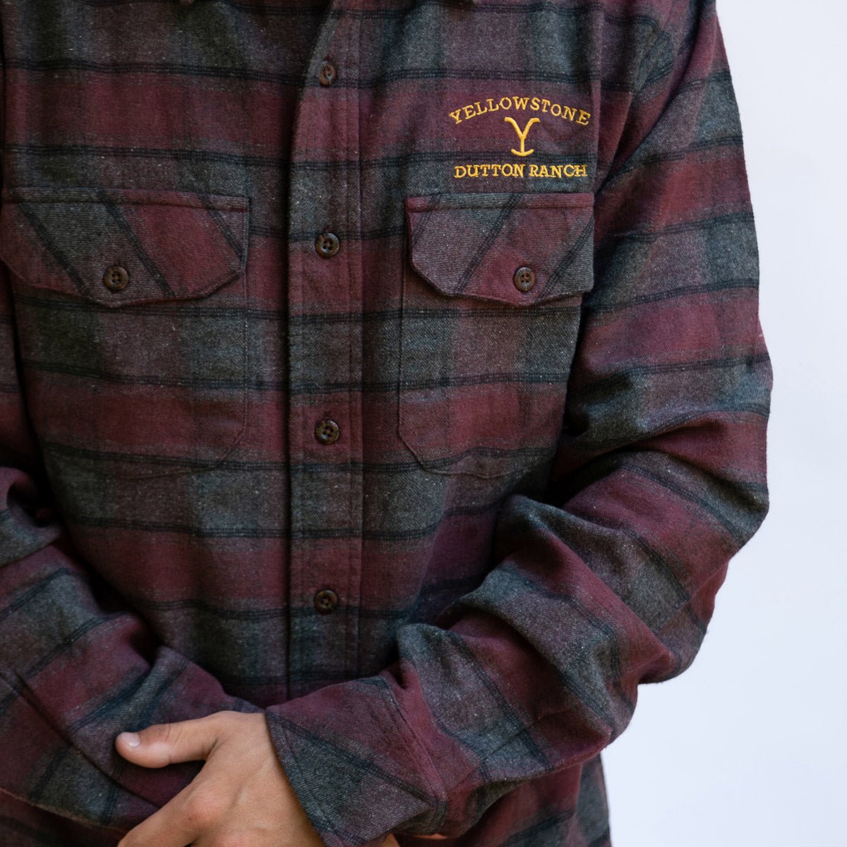 Yellowstone Dutton Ranch South Fork Embroidered Grindle Shirt - Paramount Shop