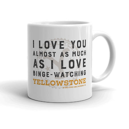 Yellowstone I Love You Almost As Much White Mug - Paramount Shop