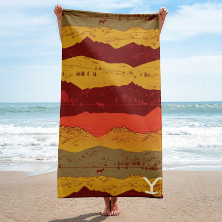 Yellowstone Mountains Beach Towel - Paramount Shop