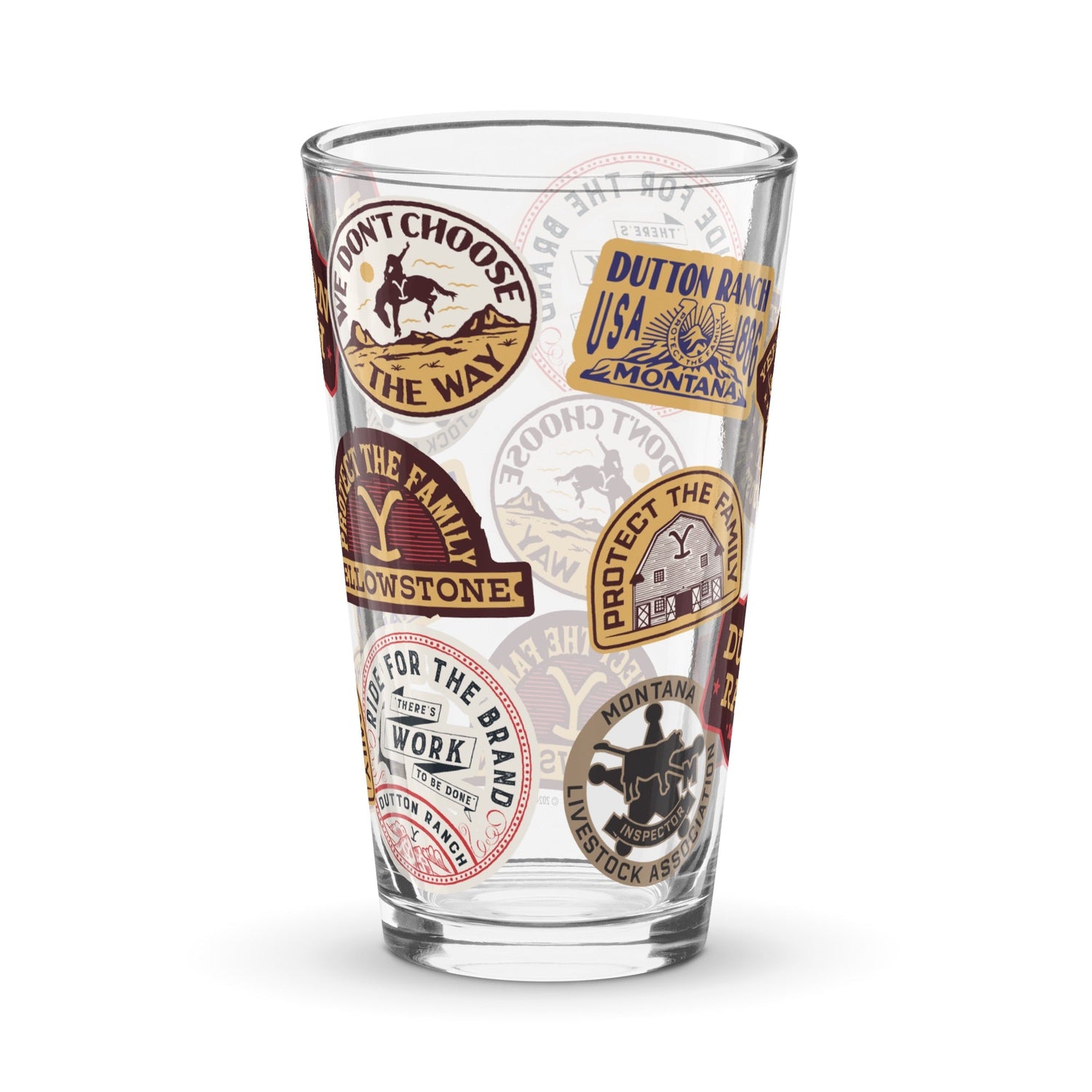 Yellowstone Patches Pint Glass - Paramount Shop