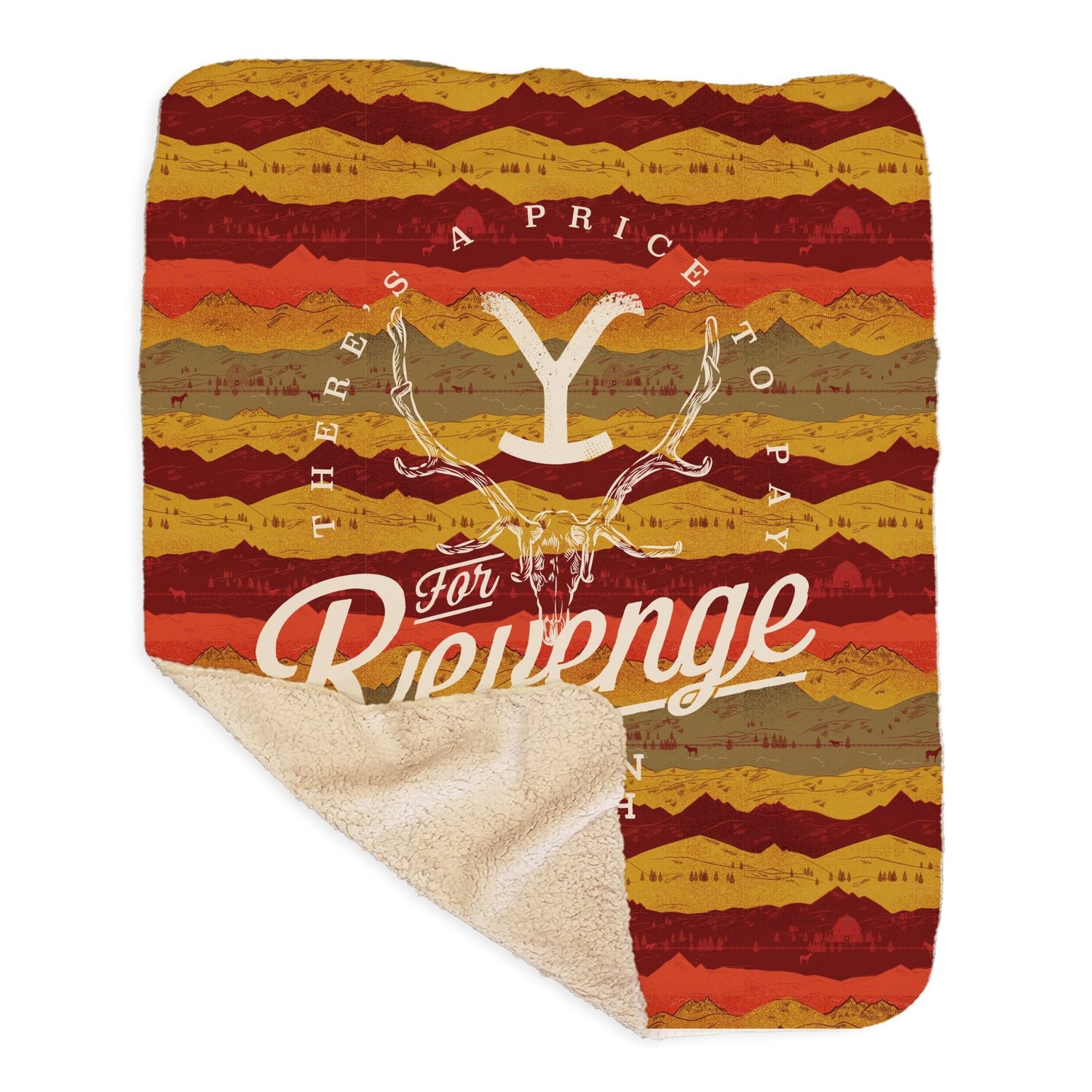 Yellowstone Revenge Sherpa Blanket - Paramount Shop