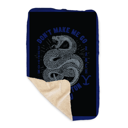 Yellowstone Snake Beth Dutton On You Sherpa Blanket - Paramount Shop