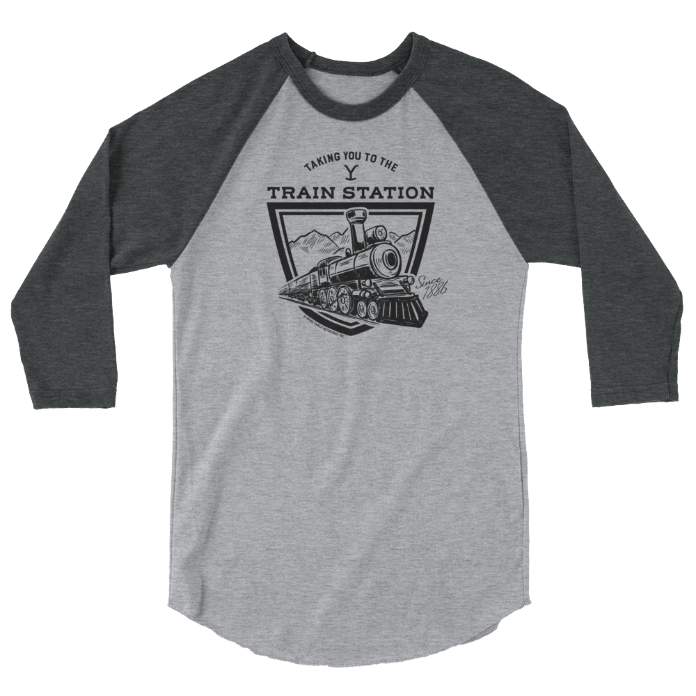 Yellowstone Taking You to the Train Station Unisex 3/4 Sleeve Raglan Shirt - Paramount Shop