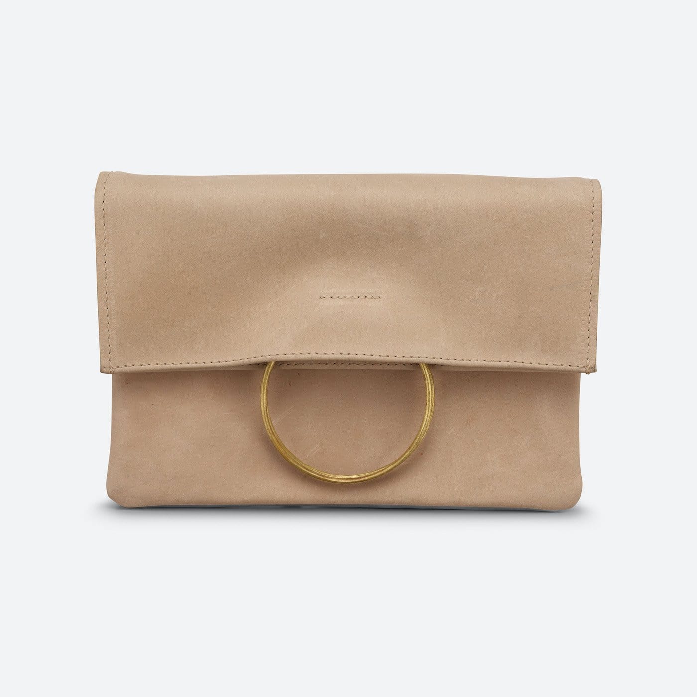 Nyala Foldover Clutch Handbags Sand  