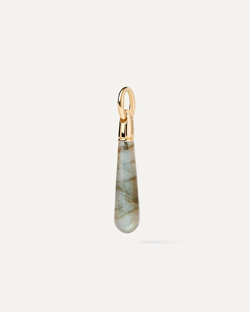 Ciondolo Labradorite Large Drop - 
  
    Argento sterling / Placcatura in Oro 18K
  
