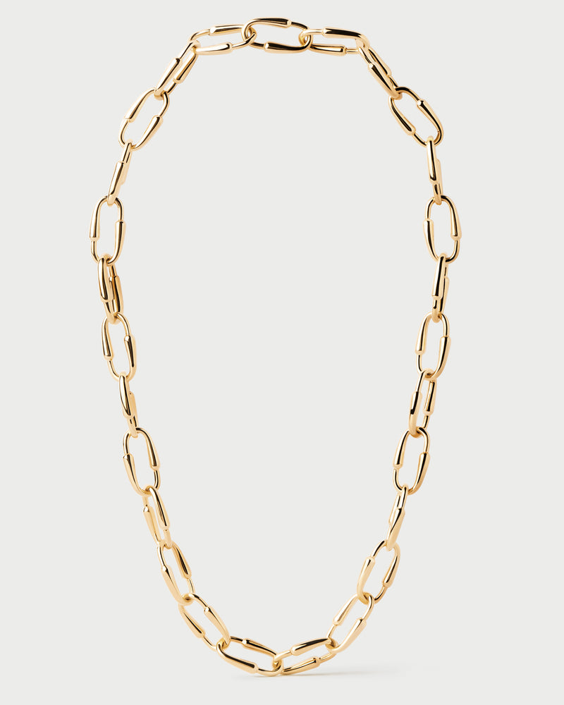 Collana a catena Loop - 
  
    Ottone / Placcatura in Oro 18K
  
