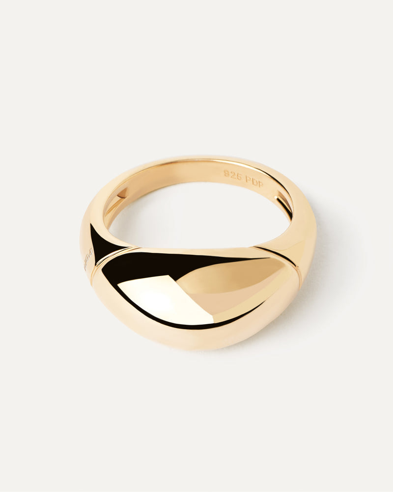 Anello Bamboo - 
  
    Argento sterling / Placcatura in Oro 18K
  
