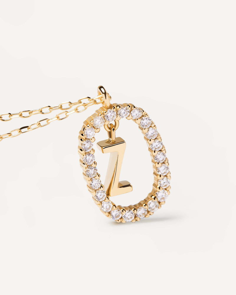 Collana in Diamanti e Oro Con Lettera Z - 
  
    Oro 18K
  
