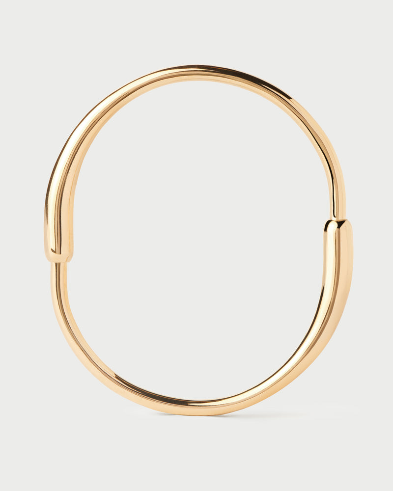 Bracciale rigido Loop - 
  
    Ottone / Placcatura in Oro 18K
  
