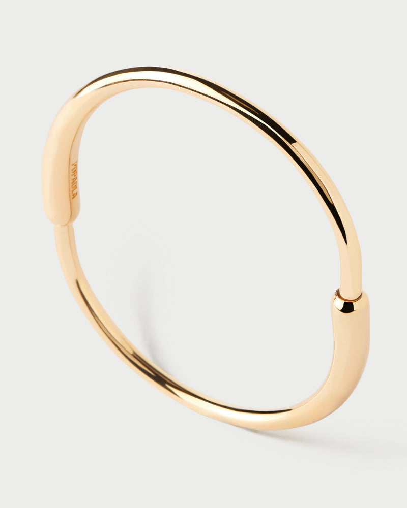 Bracciale rigido Loop - 
  
    Ottone / Placcatura in Oro 18K
  
