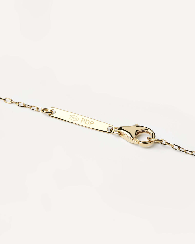 Collana in Diamanti e Oro Con Lettera R - 
  
    Oro 18K
  
