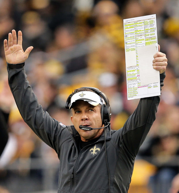 New Orleans Saints head coach Sean Payton watches a replay under review the was finally determined a TD against the Pittsburgh Steelers during the game at Heinz Field in Pittsburgh, Pa., November 30, 2014. David Grunfeld / The Times-Picayune