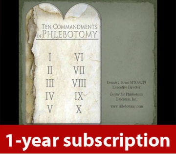 Streaming Video: The Ten Commandments of Phlebotomy (annual subscription)