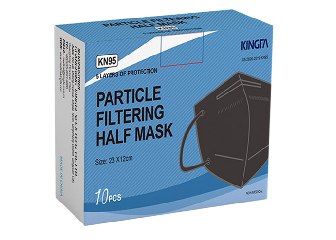  Kingfa KN95 Face Mask - Adult/Black