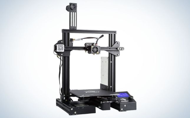 A Creality Ender 3 Pro 3D printer on a plain background.