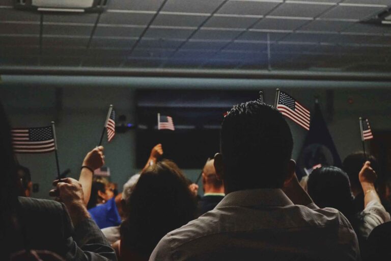 photo - People Holding US Flags