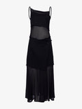 Proenza Schouler Flat image of Dani Dress in Chiffon in black