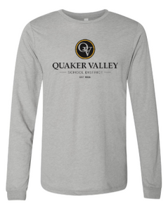 QUAKER VALLEY YOUTH & ADULT LONG SLEEVE TRI-BLEND TSHIRT - GREY