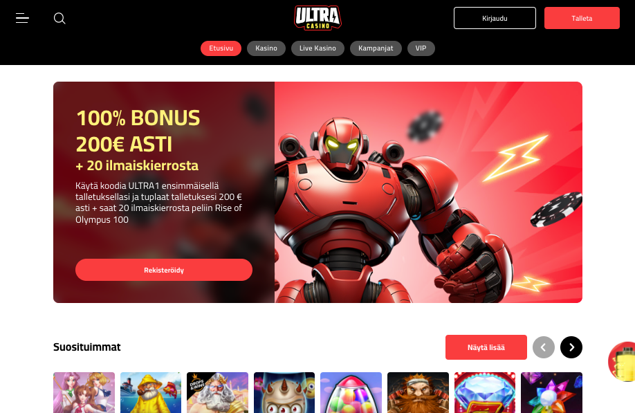 ultra casino arvostelu