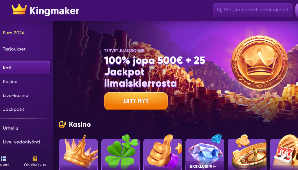 kingmaker casino arvostelu