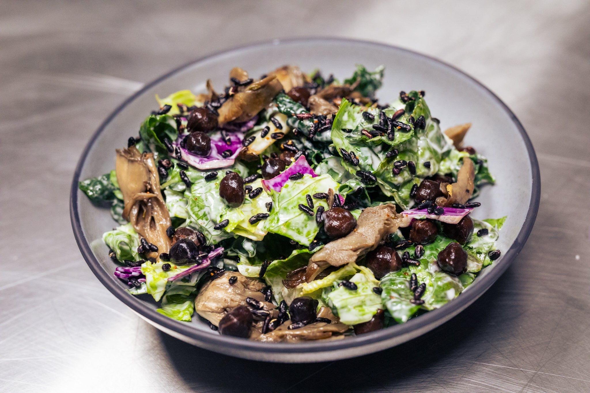 Stateline Road's Smoked Maitake and Greens Salad - Rancho Gordo