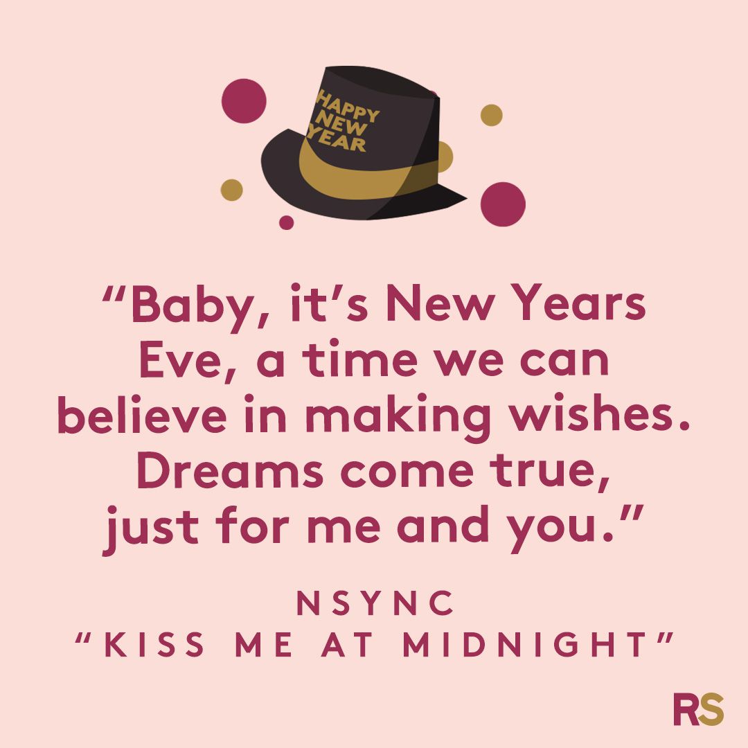 Baby, it's New Years Eve, a time we can believe in making wishes. Dreams come true, just for me and you.