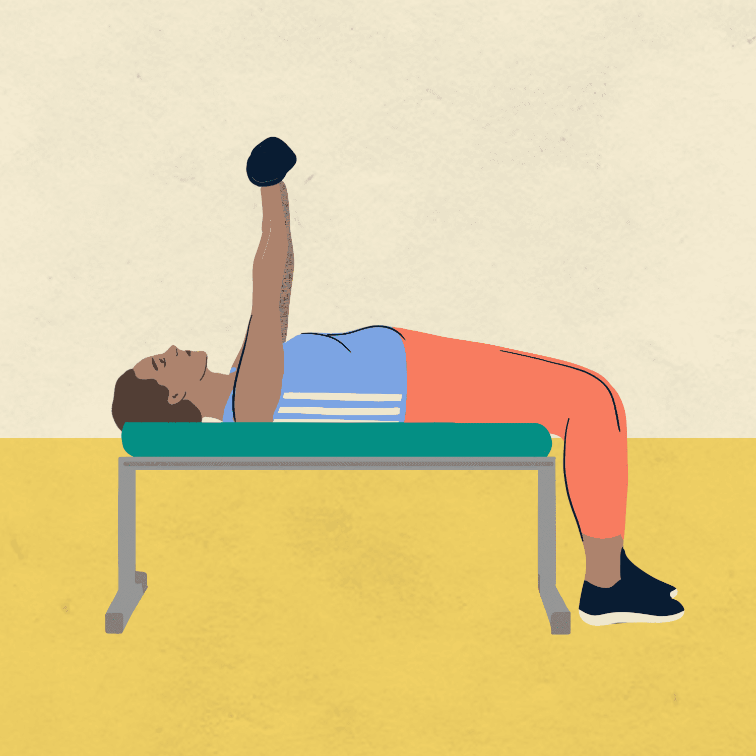 Real Simple: How to Lift Weights bench press with dumbbells