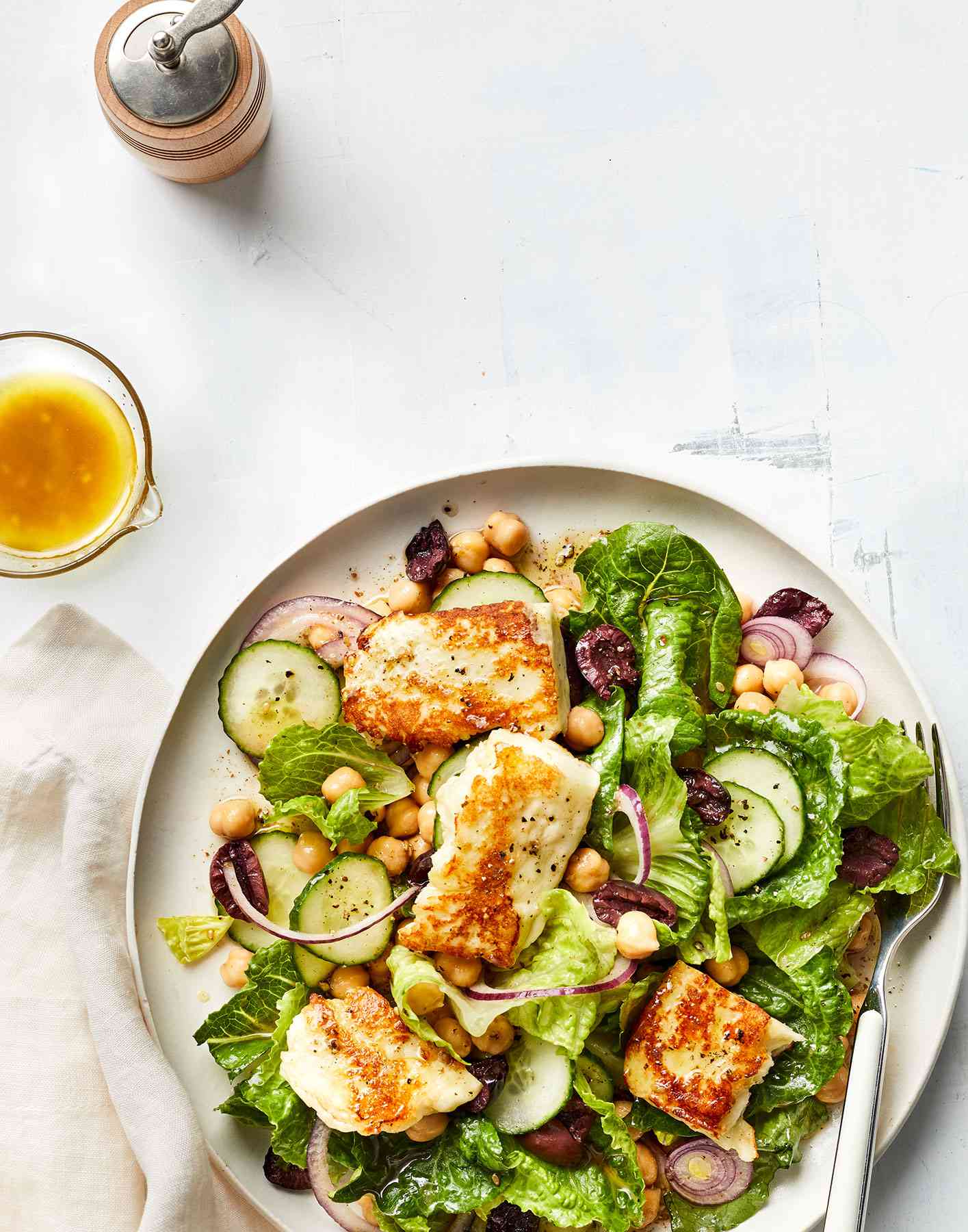 Grilled Halloumi Salad