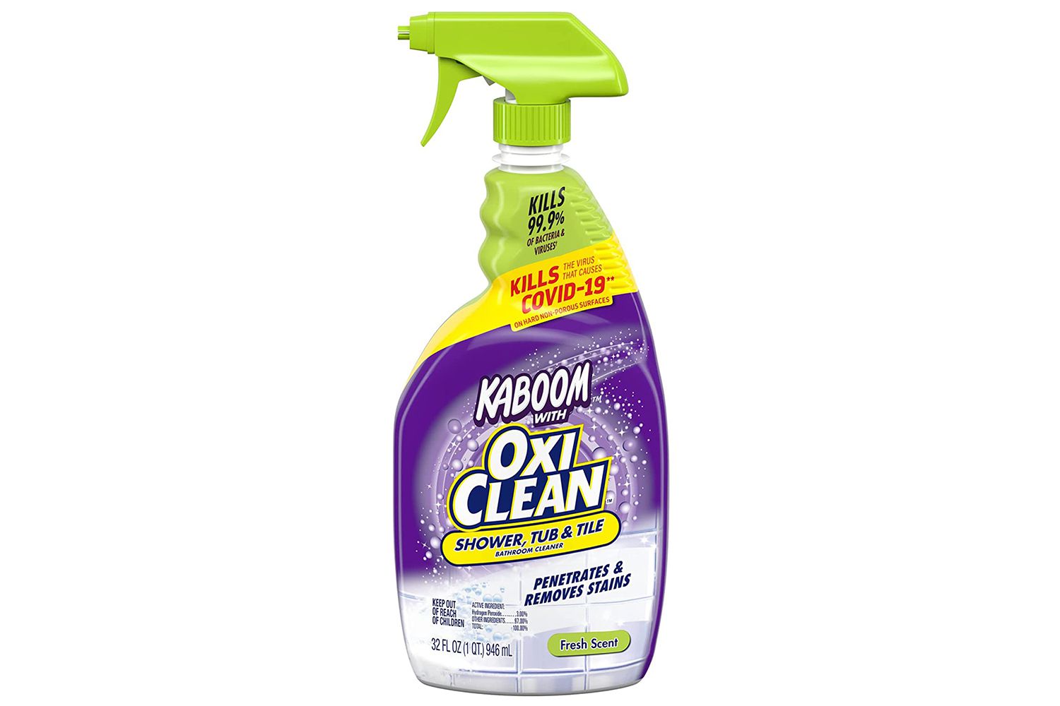 Kaboom With OxiClean Shower, Tub, and Tile Cleaner
