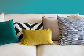 colorful pillows on a couch