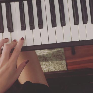 playing piano