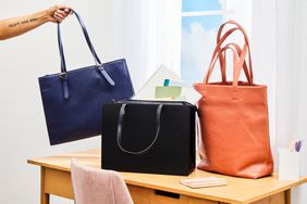 Three different work bags we recommend on a desk