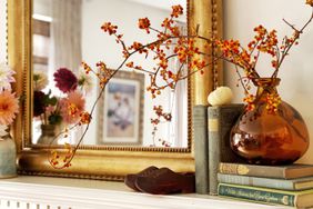 fall mantel decor