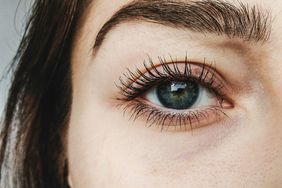 Close-Up Portrait Of Woman long eye lashes