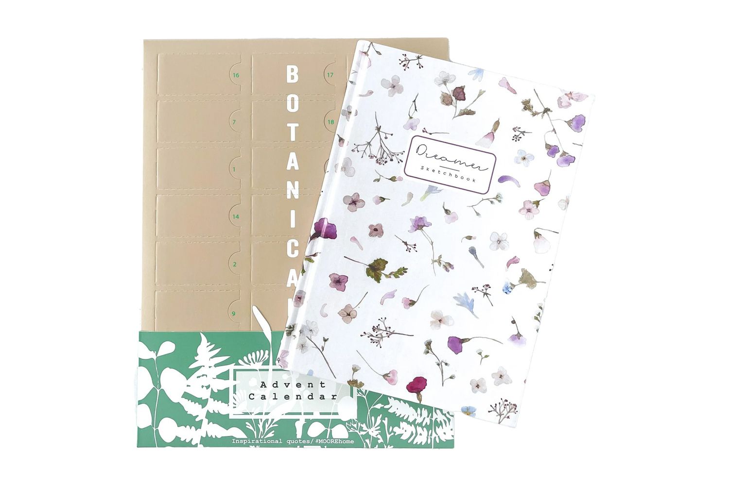 Etsy Design Studio Moore Botanical Advent Calendar & Dreamer Sketchbook Set