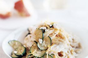 Pasta With Zucchini and Goat Cheese