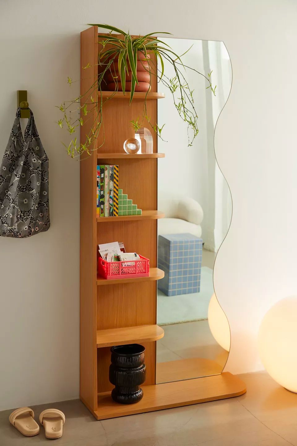 mirror bookshelf