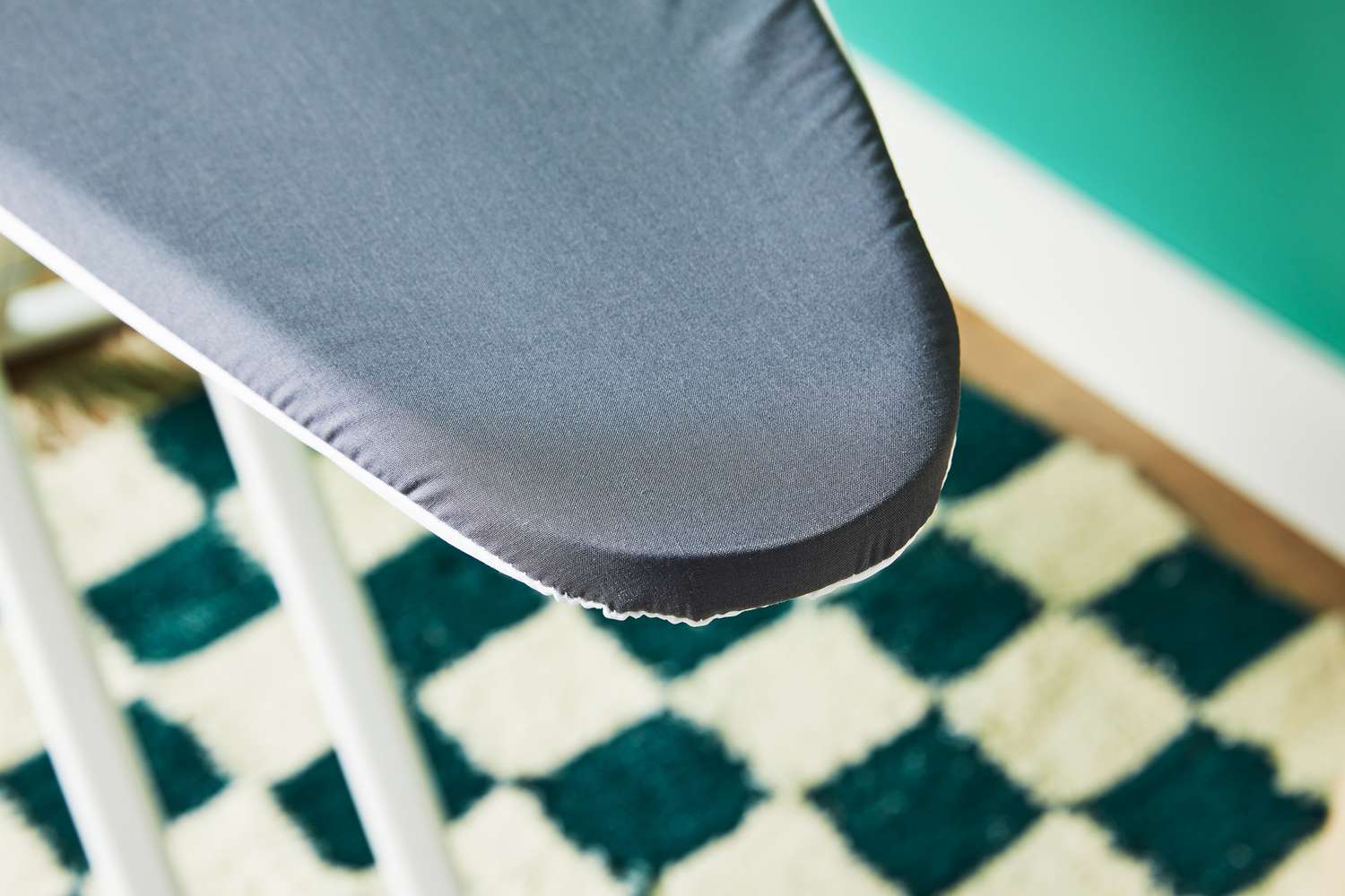 A close-up of the edge on the Reliable Home Ironing Board