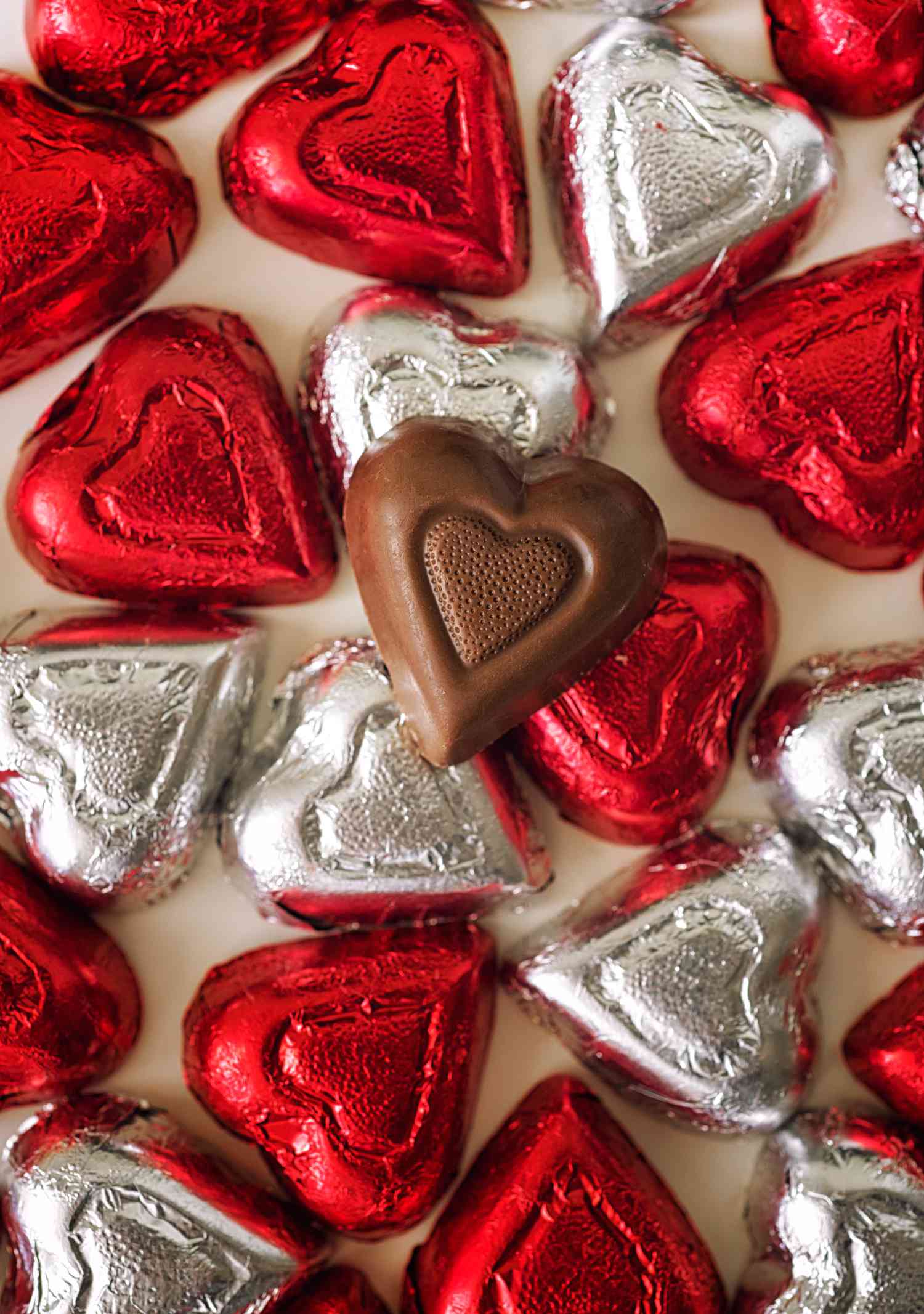 Valentine's Day chocolate hearts