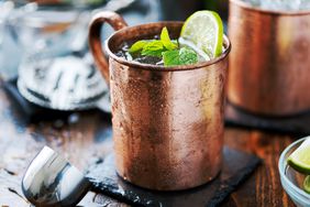 kentucky mule cocktail in copper mug