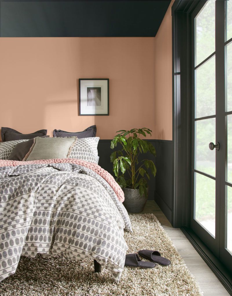 Behr Color of the Year 2021, Canyon Dusk Bedroom