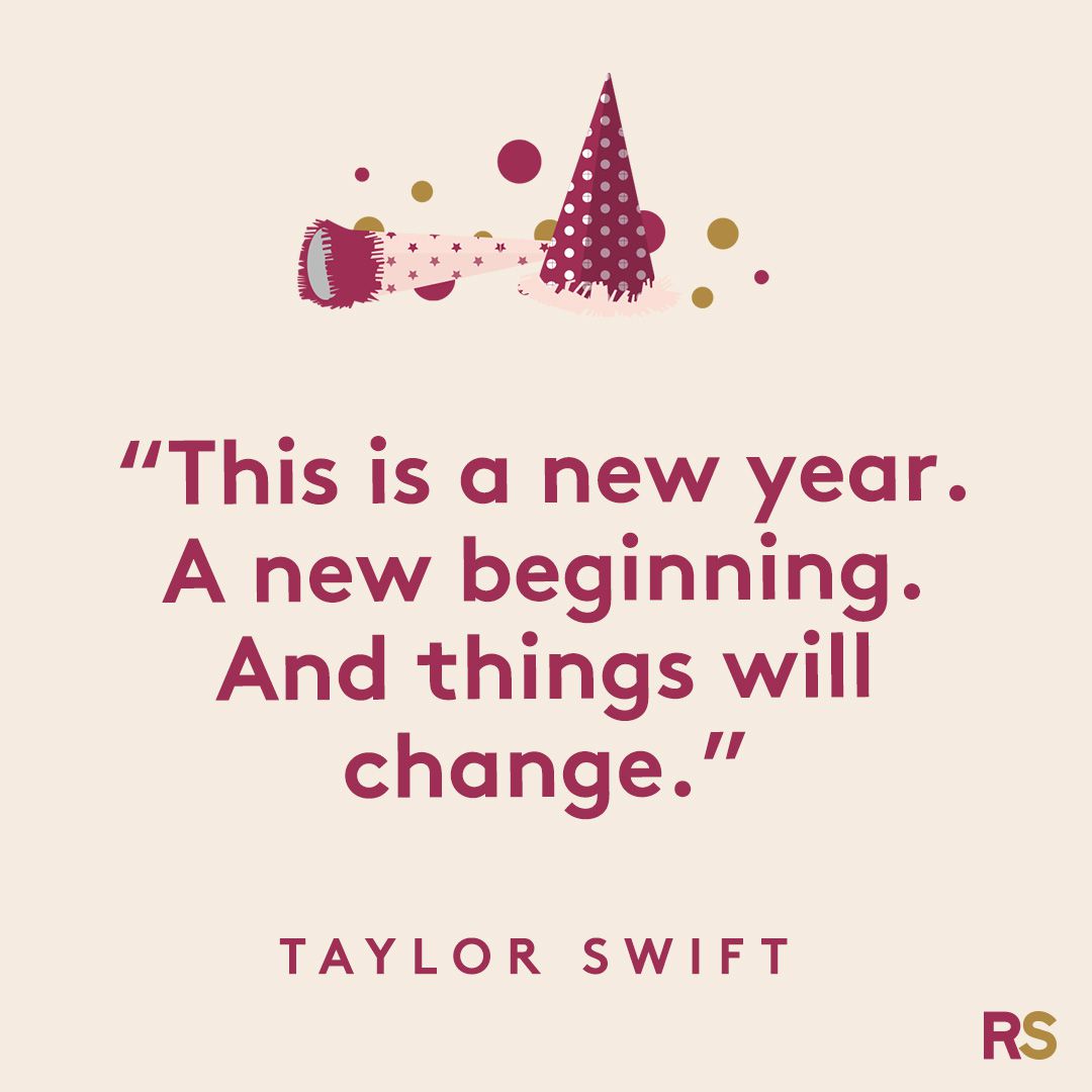 This is a new year. A new beginning. And things will change