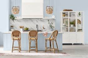 Kitchen in Sherwin-Williams Upward Blue