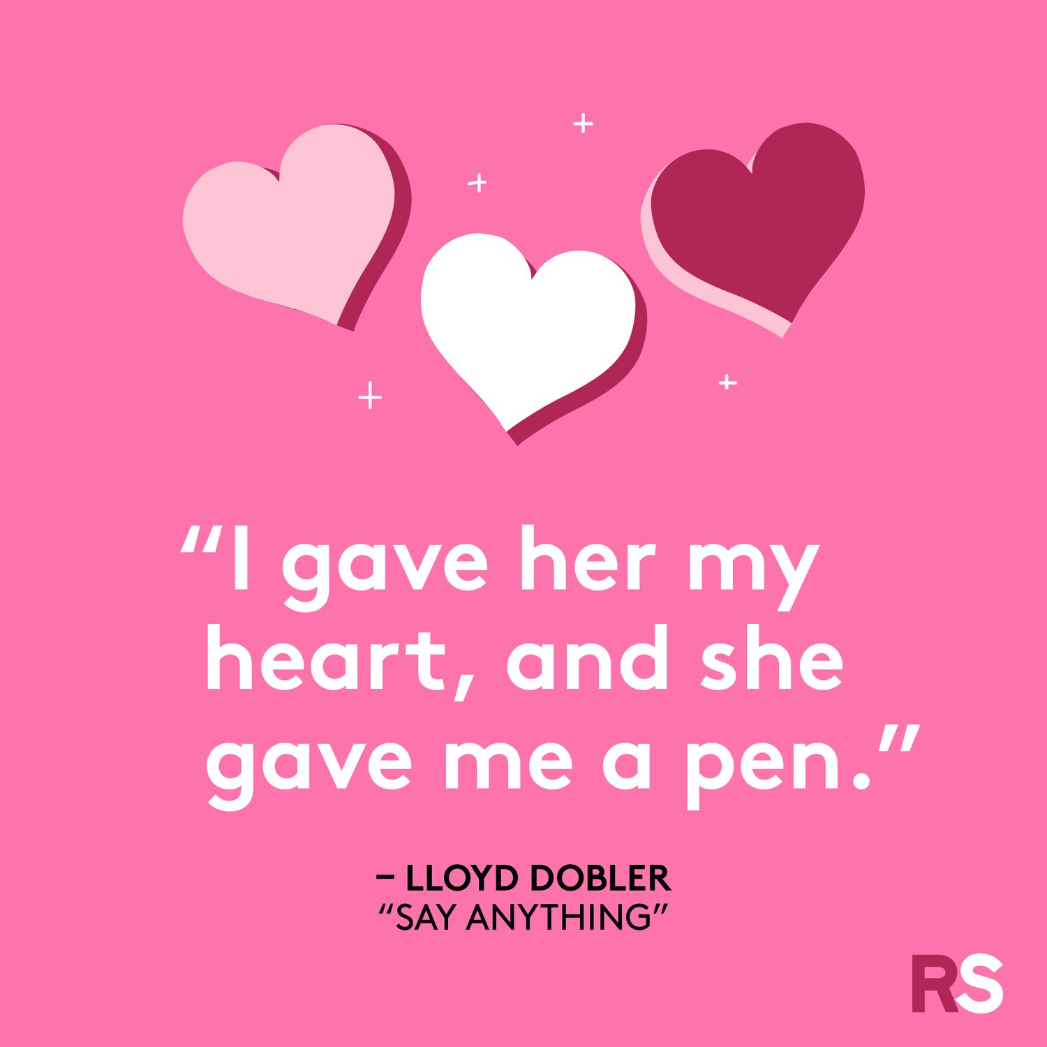 I gave her my heart, and she gave me a pen.