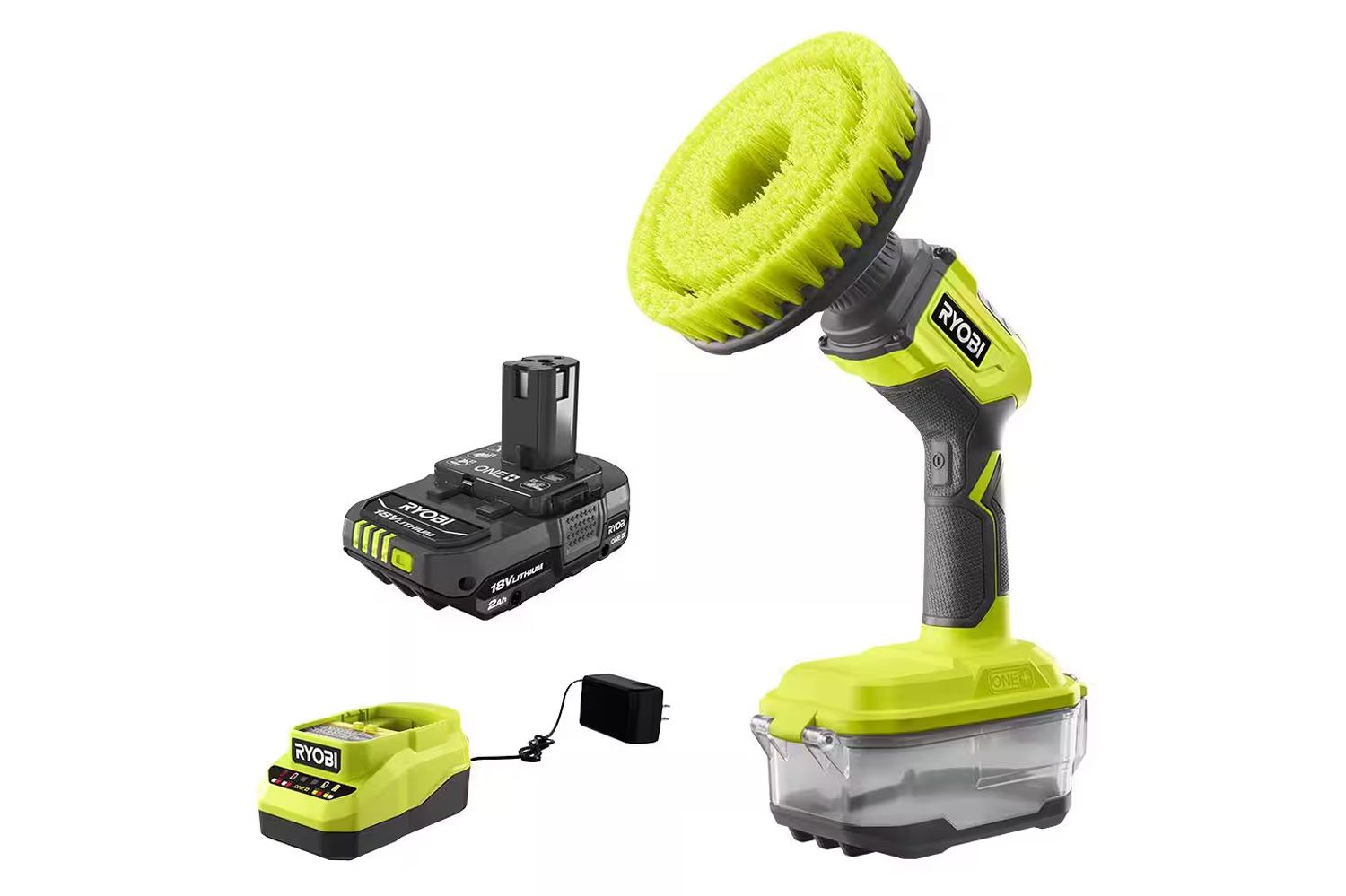 Home Depot Ryobi One+ 18V Cordless Compact Power Scrubber