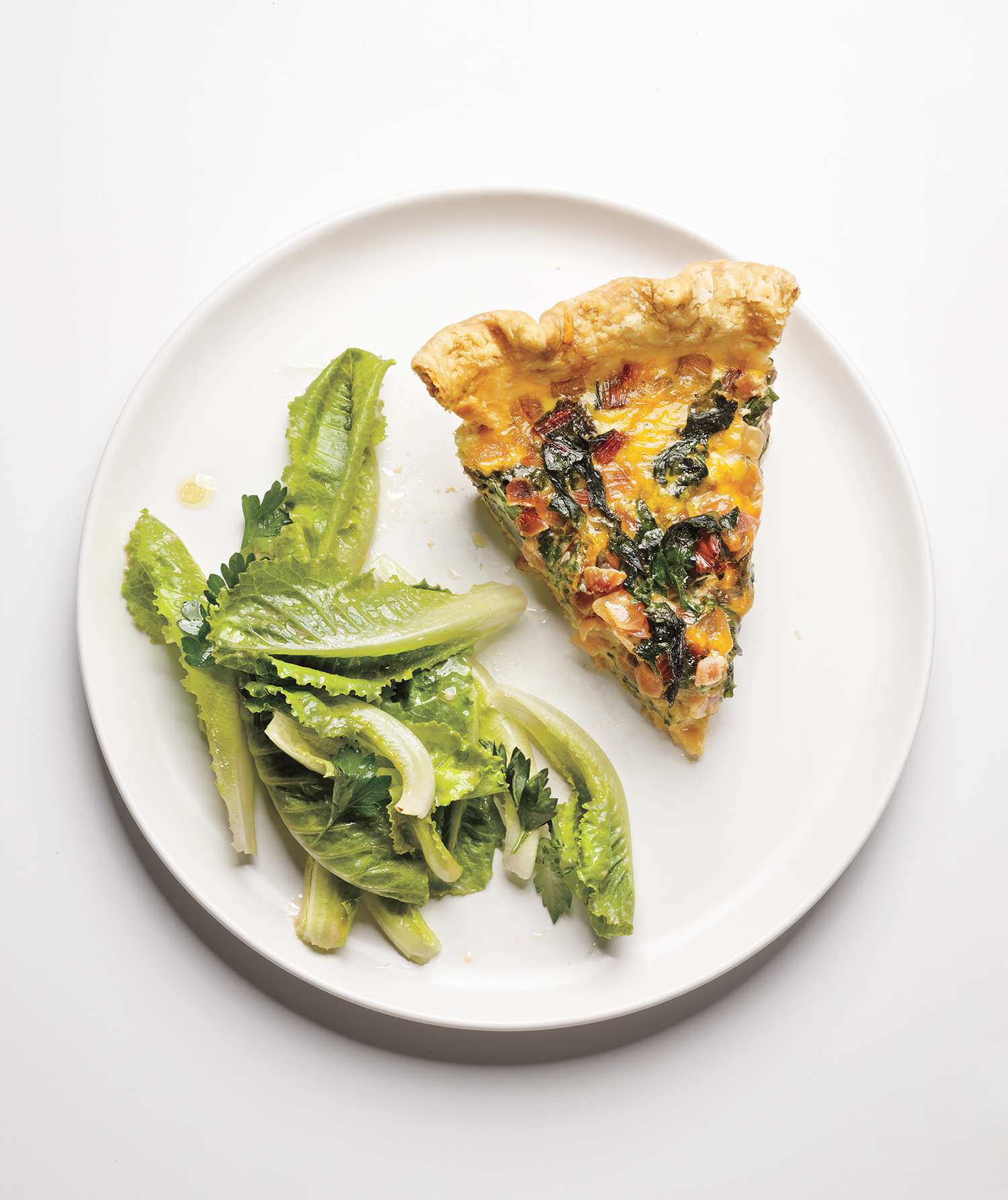 Swiss Chard and Cheddar Quiche