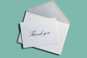 thank-you note on a teal background